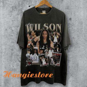 A'ja Wilson Shirt Vintage Unisex T-shirt, 90s Bootleg Style,